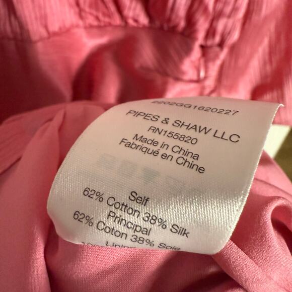 Veronica Beard Gracelynn Pink Ruched Satin Balloon Sleeve Mini Dress Size 0 - Picture 16 of 16